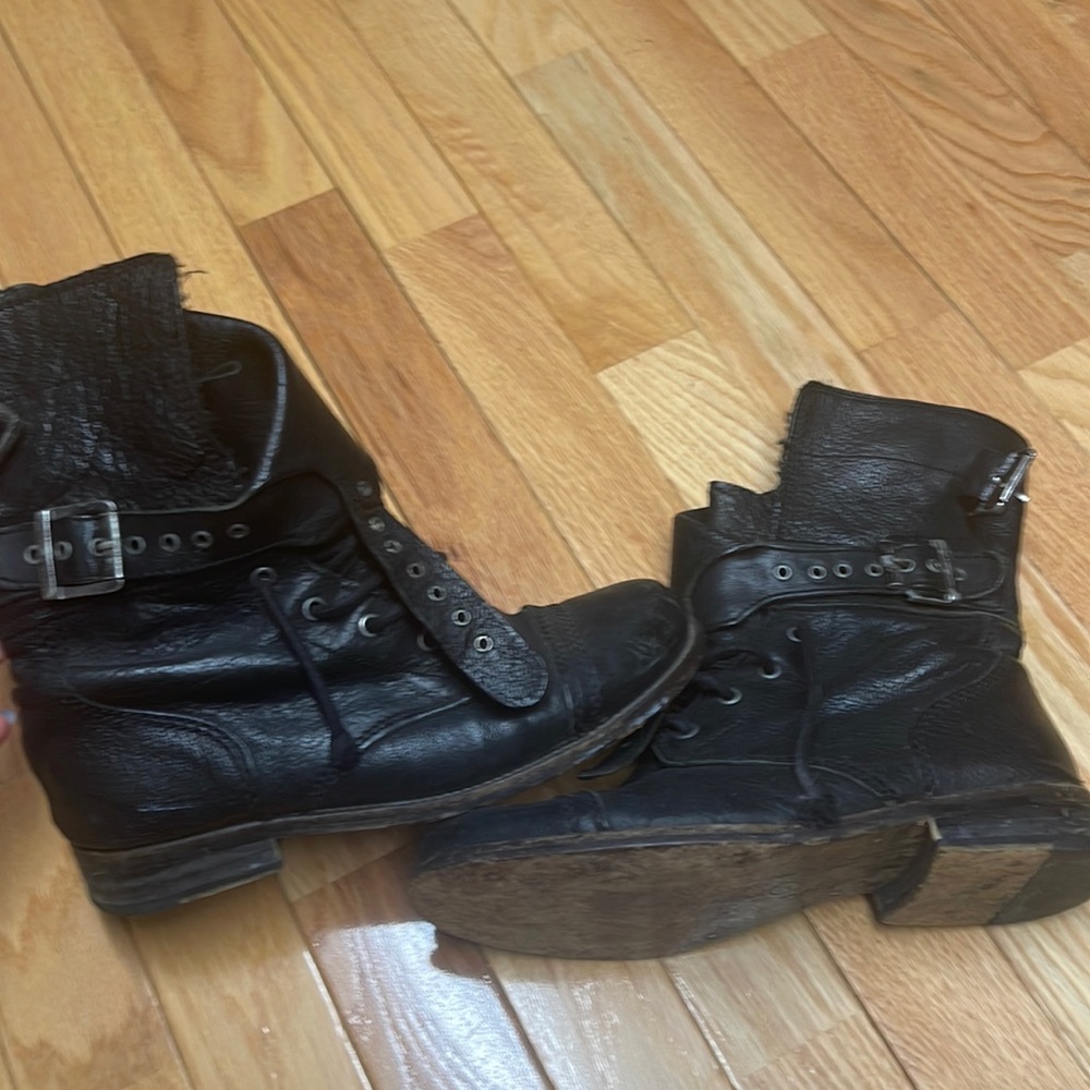 All Saints Black Dimisi Boots Size 7